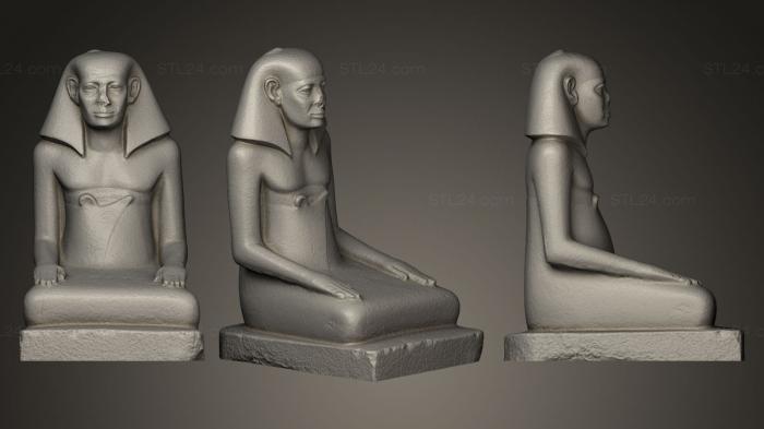 Египетские статуи и рельефы (Гебу, STKE_0013) 3D модель для ЧПУ станка